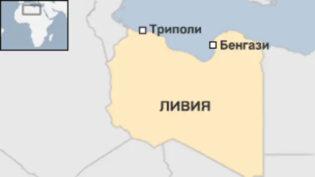 Карта Ливии