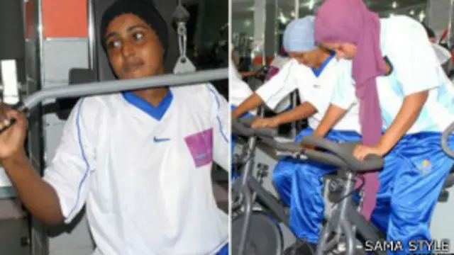 Entrenamiento en gimnasio de Sudán