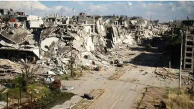 ویرانی‌های ناشی از جنگ داخلی سوریه