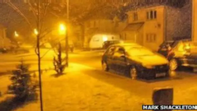 снег в Британии