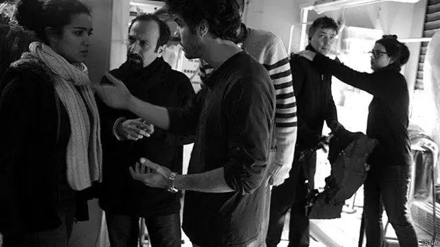 نمایی از پشت صحنه فیلم 'گذشته'