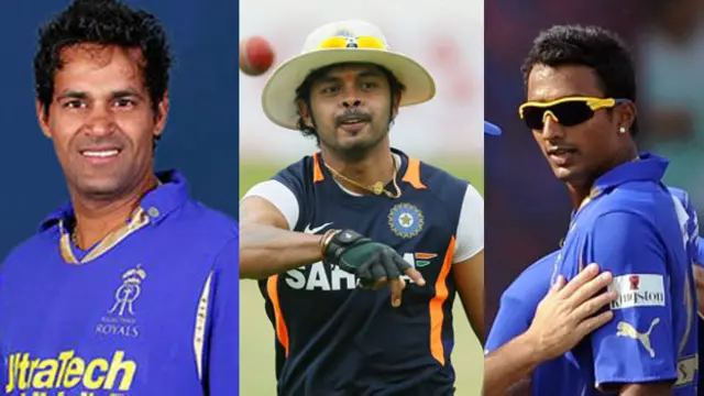 चंडीला, श्रीसंत और अंकित चव्हाण