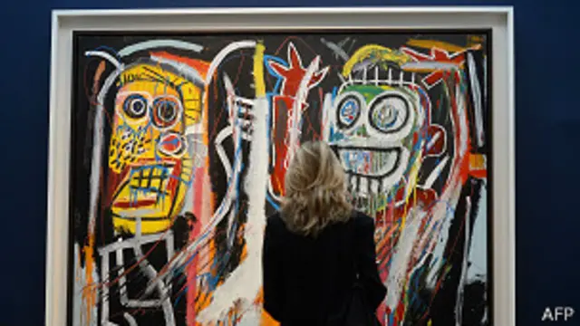 Basquiat's painting, AFP
