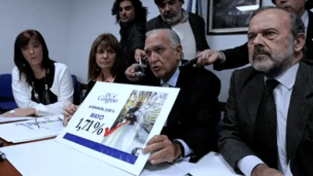 La oposición en el Congreso informa mensualmente la inflación de las consultoras privadas censuradas.