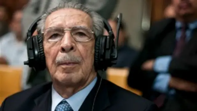 Juicio a Efraín Ríos Montt. Foto AP.