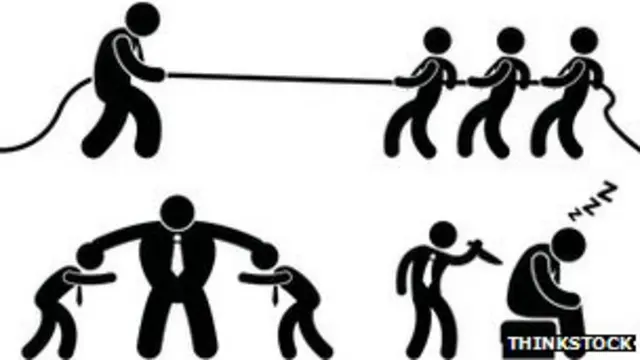 Estilo de jefe, en dibujos