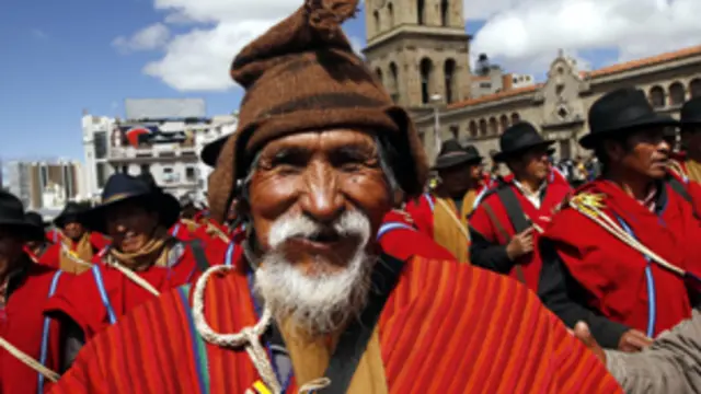 يحظى موراليس بتأييد قوي من جانب سكان بوليفيا الأصليين