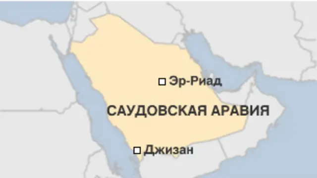 Карта Саудовской Аравии