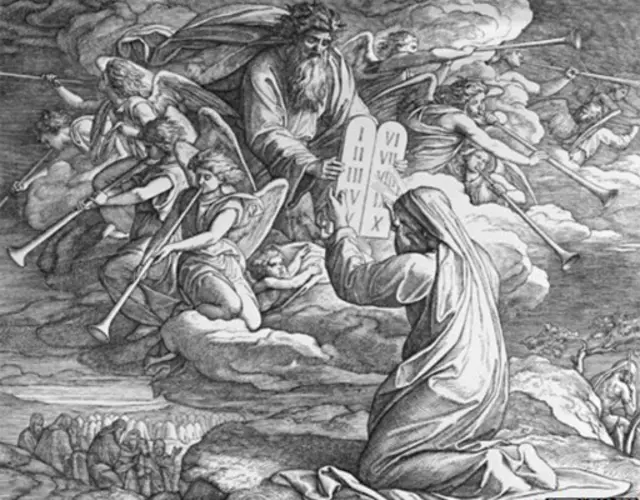 طالمود جو یہودیوں کی مشہور کتاب ہے میں ایک مشہور کہانی ہے جس میں مستقبل کی بظاہر بات کی گئی ہے جہاں مقدس قانون کی لوگ اپنی مرضی کے مطابق تشریح کریں گے