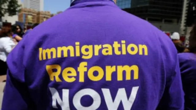 Marcha de imigrantes | Foto: BBC