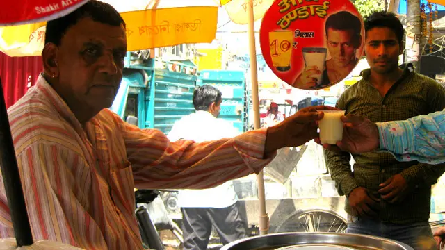 पुरानी दिल्ली में ठंडाई वाला