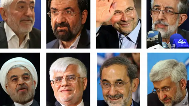 Los ocho candidatos a las presidenciales en Irán