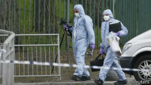 На месте нападения на юге Лондона