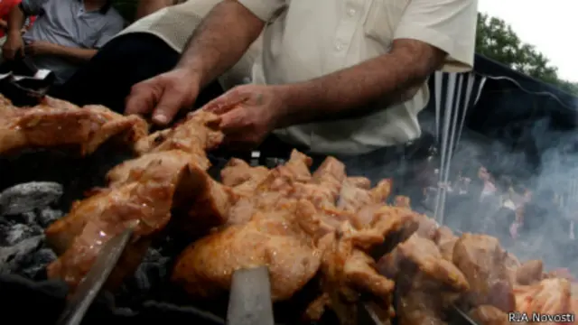 Приготовление шашлыка