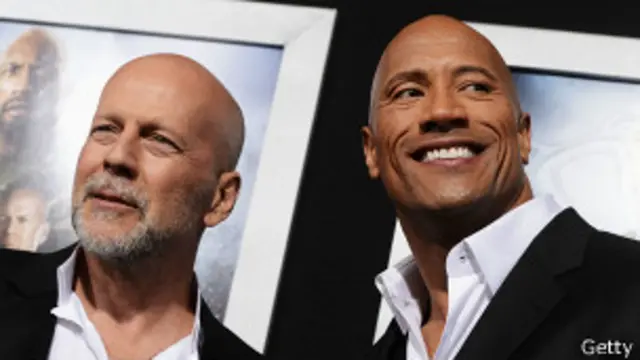 Bruce Willis y Dwayne Johnson