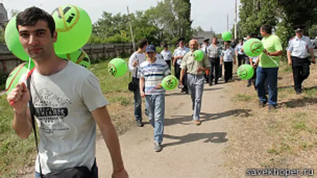 Активисты движения "В защиту Хопра"