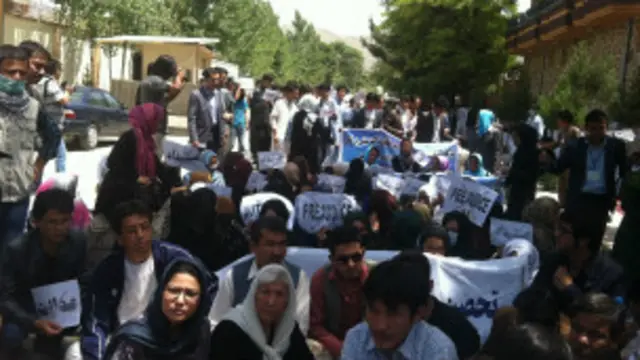 نزدیک به هفتاد دانشجوی دانشکده علوم اجتماعی دانشگاه کابل از پنج روز به اینسو در اعتصاب به سر می‌برند