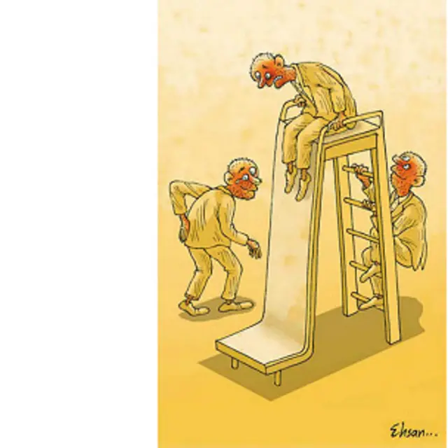 کارتون احسان گنجی، شرق 