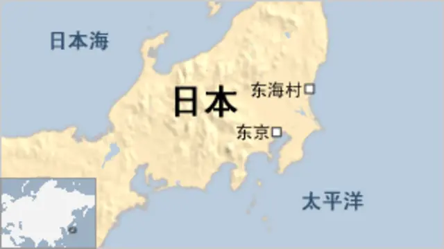 日本茨城县东海村地图