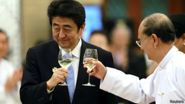 日本首相安倍晋三, 缅甸总统吴登盛(26/5/2013)