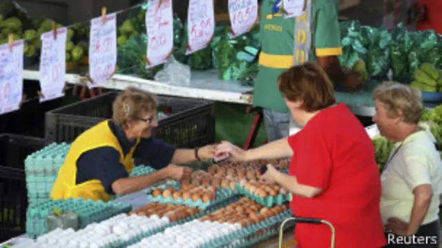 Feira em São Paulo (Foto: Reuters)