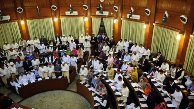 ایم کیو ایم کے سوا حکمران جماعت پاکستان پیپلز پارٹی سمیت باقی تمام جماعتوں نے ان قراردادوں کی حمایت کی