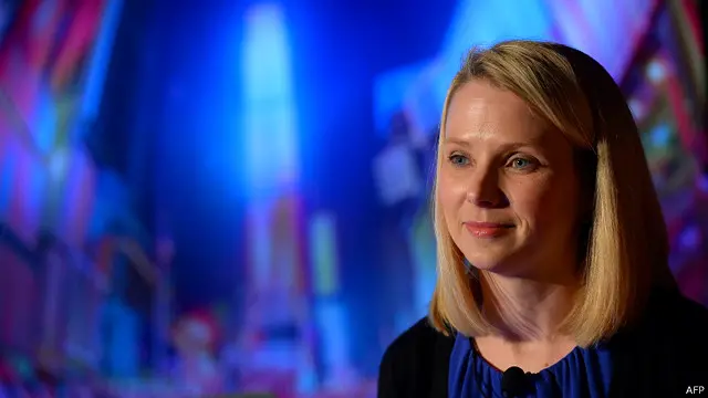 يأمل المستثمرون في أن تحقق الرئيسة التنفيذية للشركة ماريسا ماير طفرة في الأرباح.