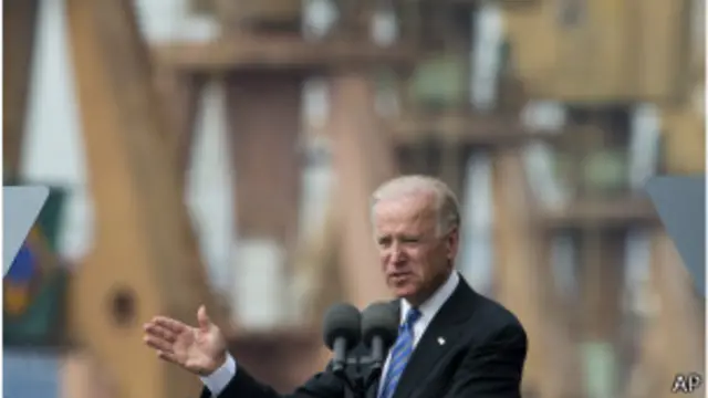 Biden em discurso no Rio, nesta quarta-feira (AP)