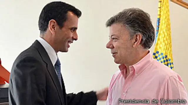 Henrique Capriles y Juan Manuel Santos