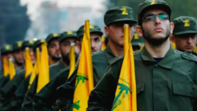 Lübnan'daki Hizbullah militanları