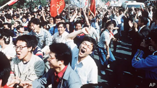 1989年5月初天安门广场集会