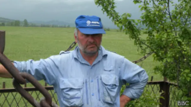 Житель села Дици Илья Беруашвили