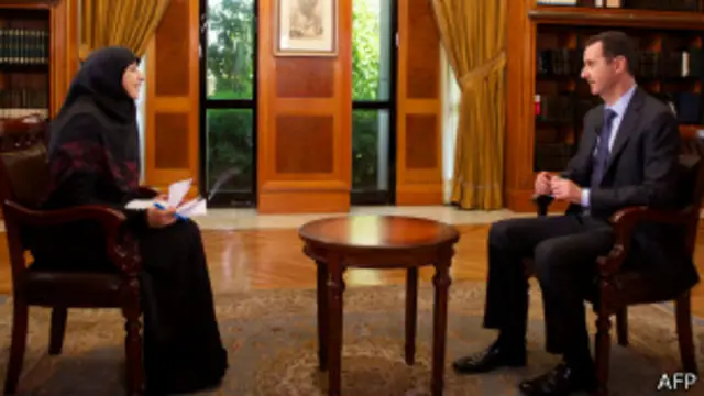 Асад дает интервью