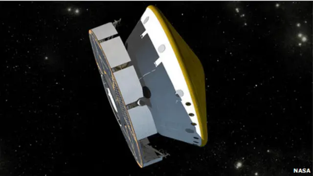 Cápsula trasportadora del Curiosity.