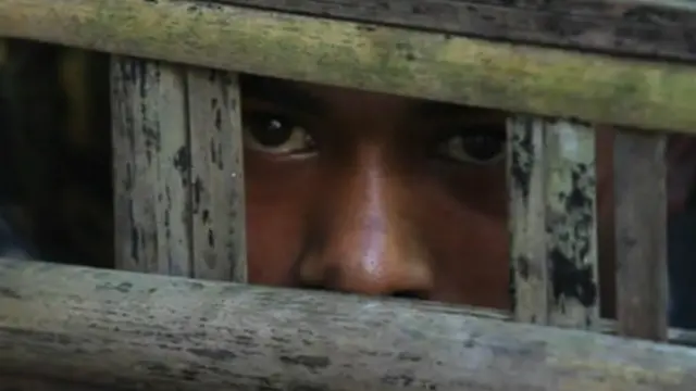 Niño rohingya en Birmania