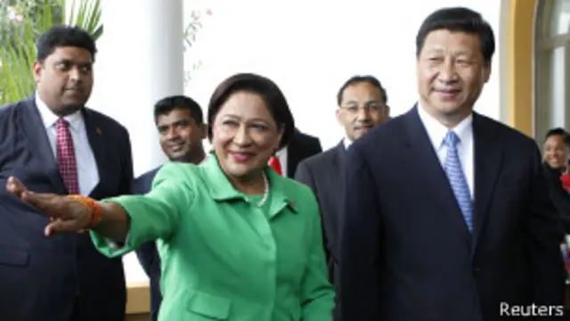 中国国家主席习近平, 特立尼达和多巴哥总理比塞萨尔(1/6/2013)