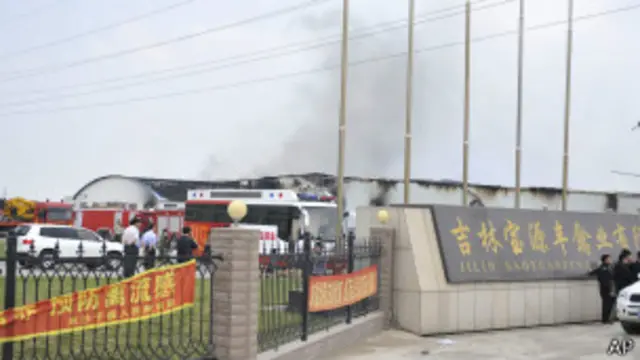 Пожар на птицефабрике