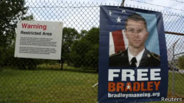 Плакат в поддержку Брэдли Мэннинга