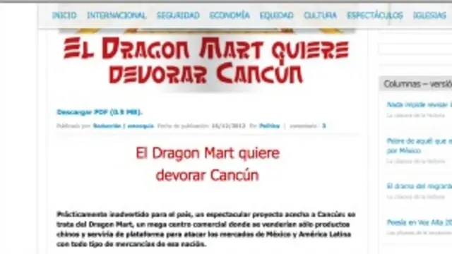 El tema del Dragonmart ha sido ampliamente cubierto en los medios nacionales.