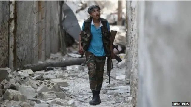 Kombatan anak Suriah