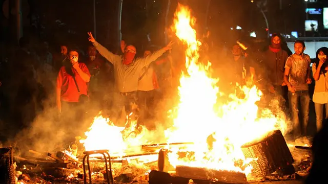 شهدت العاصمة أنقرة احتجاجات ومواجهات عنيفة