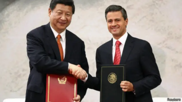 中国国家主席习近平与墨西哥总统培尼亚举行会谈（04/06/2013）