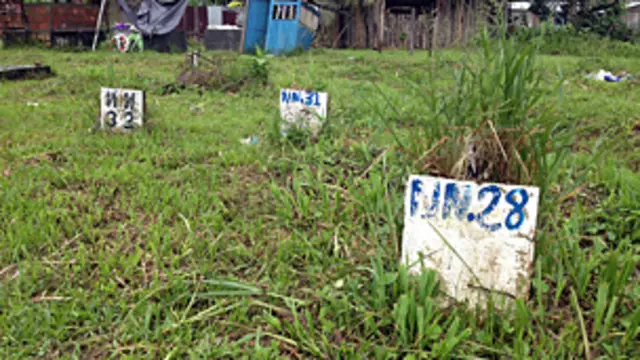 Muertos NN en el cementerio de Bocas de Satinga