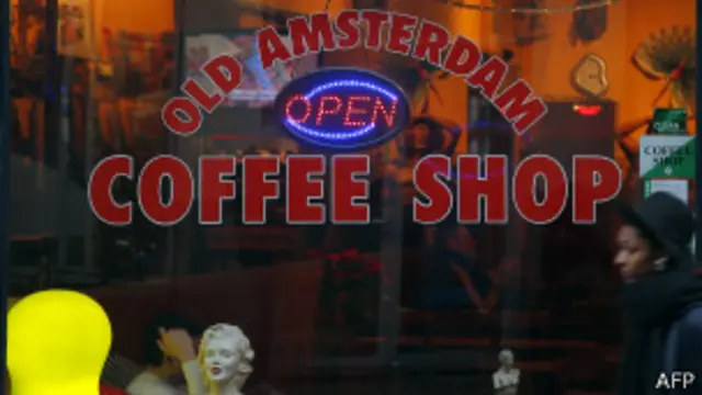 Coffee shop in Amsterdam, AFP