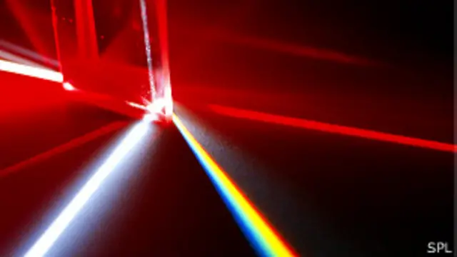 रोशनी की मुड़ी हुई किरण