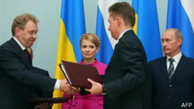 підписання газових контрактів у січні 2009