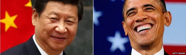 习近平（左）与奥巴马