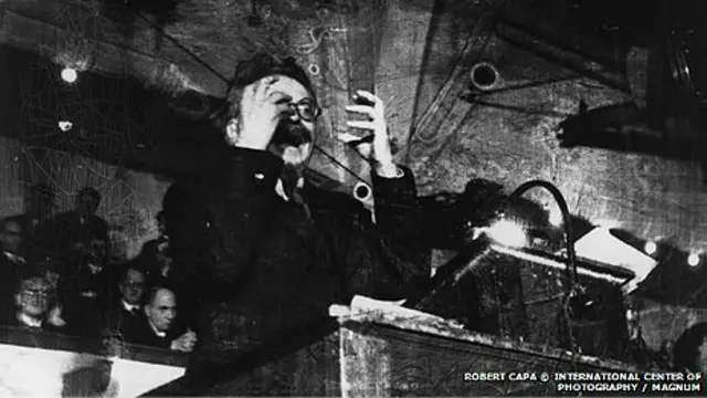 Fotografía de Trotsky