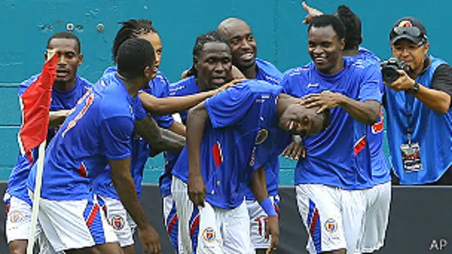 Haití celebra gol