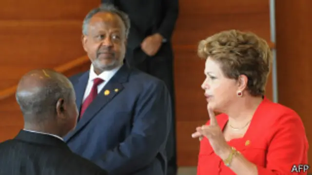Dilma em Addis Abeba (Foto AFP)